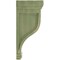 Ekena Millwork 6 1/2"W x 6 1/2"D x 14"H Traditional Recessed Wood Vintage Decor Corbel, Restoration Green CORWD06X06X14TRGR - alternate 3